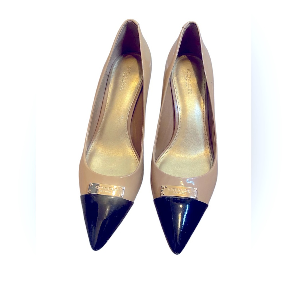Coach two-tone heels